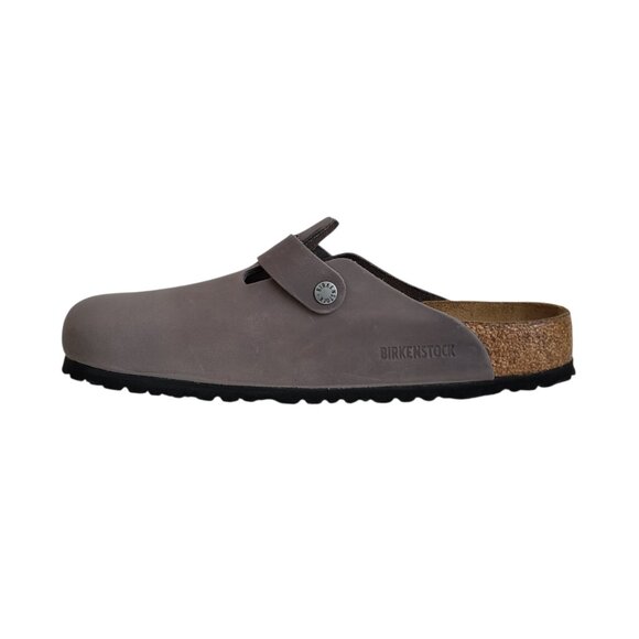 Birkenstock Boston Leather Clogs in Grey Men's Size 45 EU 12-12.5 US Regular Fit - Picture 3 of 10